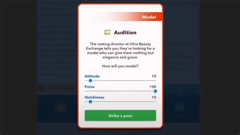 Modeling Audition answers : r/bitlife .